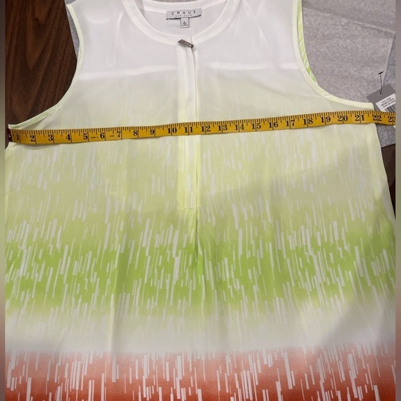 CHAUS New York Sleeveless Front Zipper Blouse Top.Size L - Picture 13 of 13